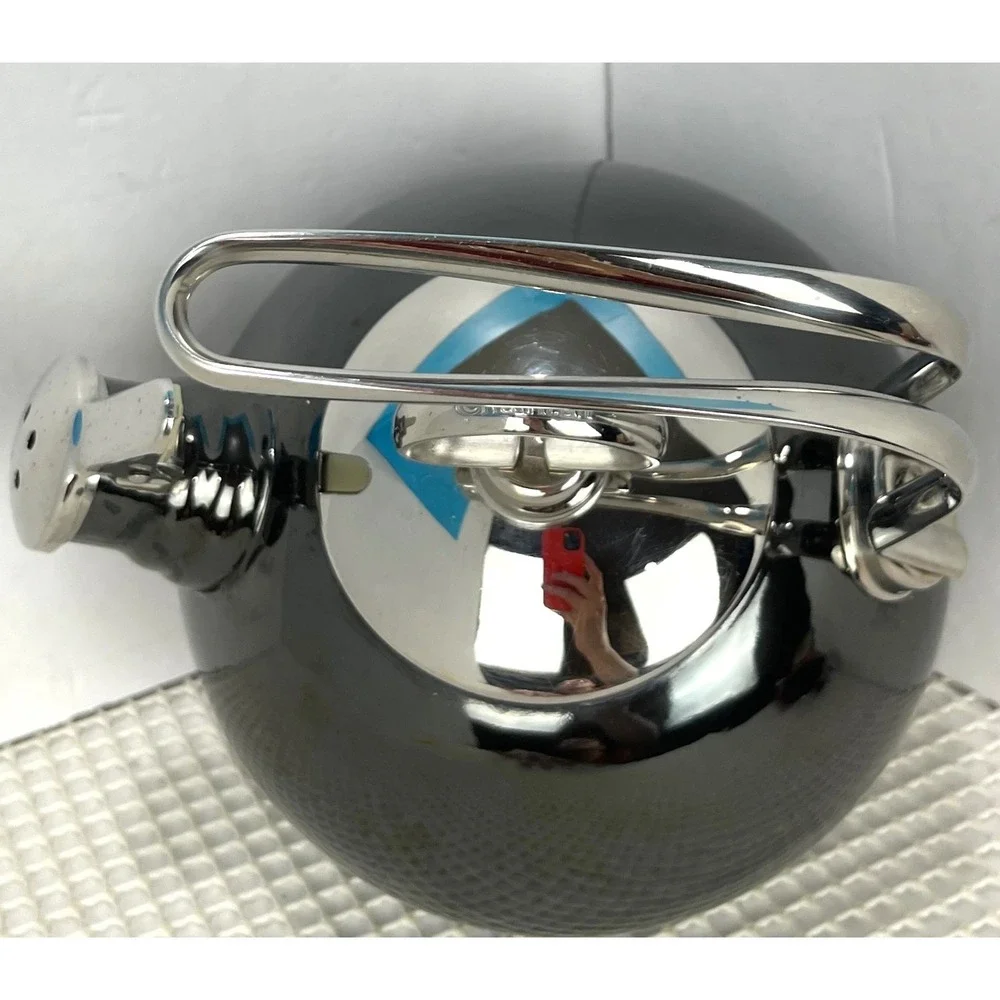 Chantal Black‎ Stainless Steel Stovetop Kettle Teapot Whistling Modern Design